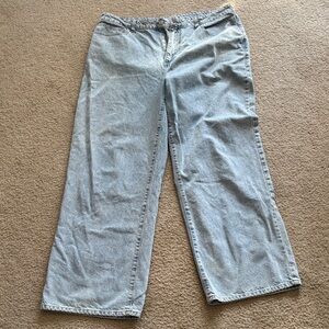 Forever 21 Light Blue Wide Leg Jeans